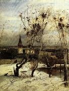 Aleksei Savrasov The Crows are Back Sweden oil painting artist